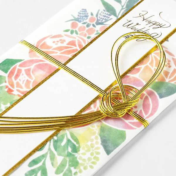 Midori - Money Envelope - Wedding Watermark Pink Bouquet - Image 3