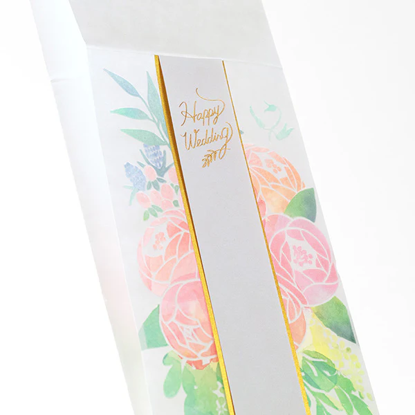Midori - Money Envelope - Wedding Watermark Pink Bouquet - Image 4