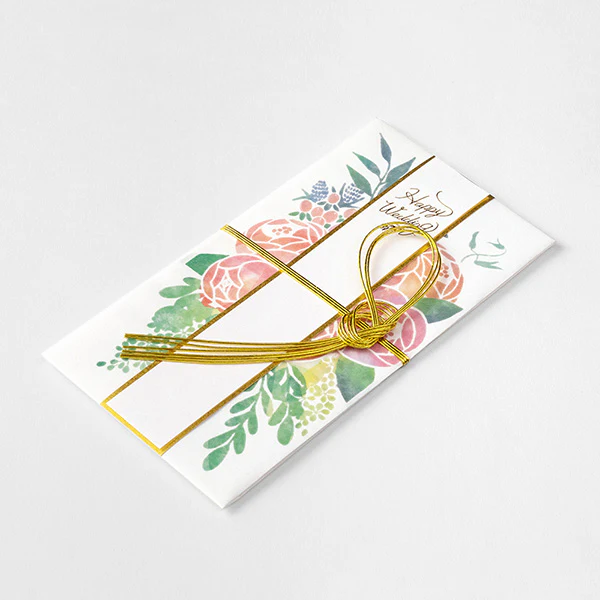 Midori - Money Envelope - Wedding Watermark Pink Bouquet - Image 5