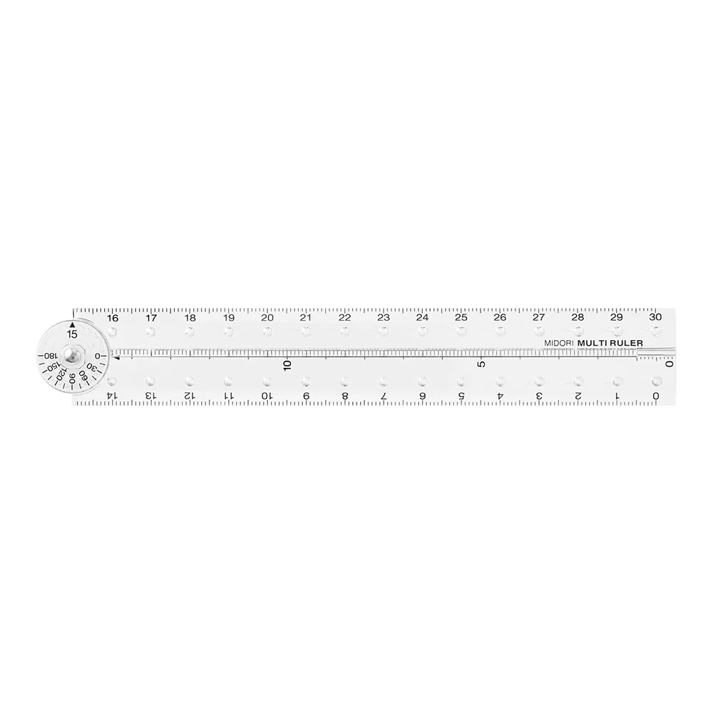 Midori - Multi-Ruler 30cm - Clear - Image 2