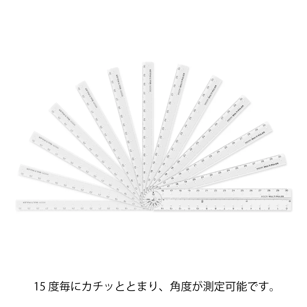 Midori - Multi-Ruler 30cm - Clear - Image 4