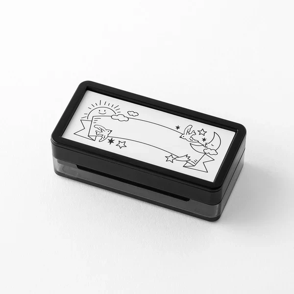 Midori - Paintable Stamp Pre-inked – Half Size - Weather - Image 2
