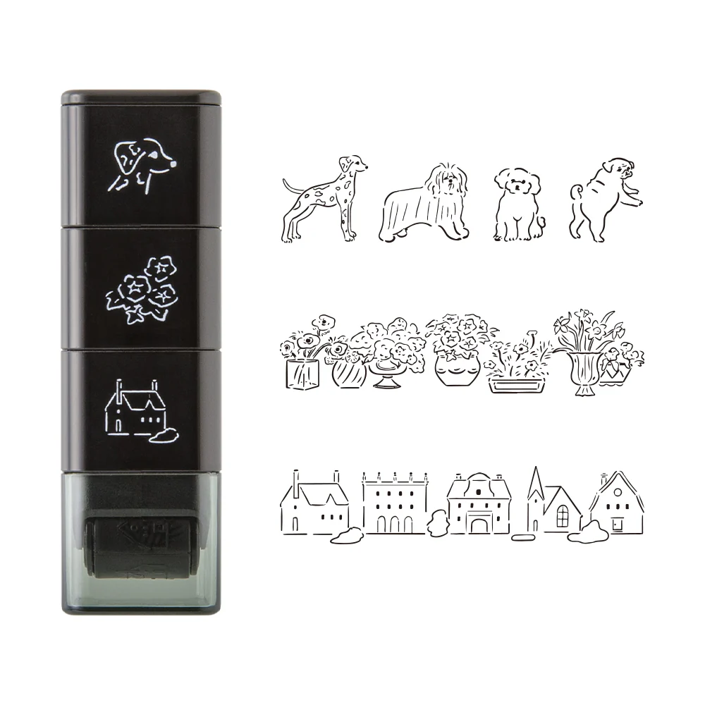 Midori - Paintable Stamp Roller - Dog & Landscape - Image 2