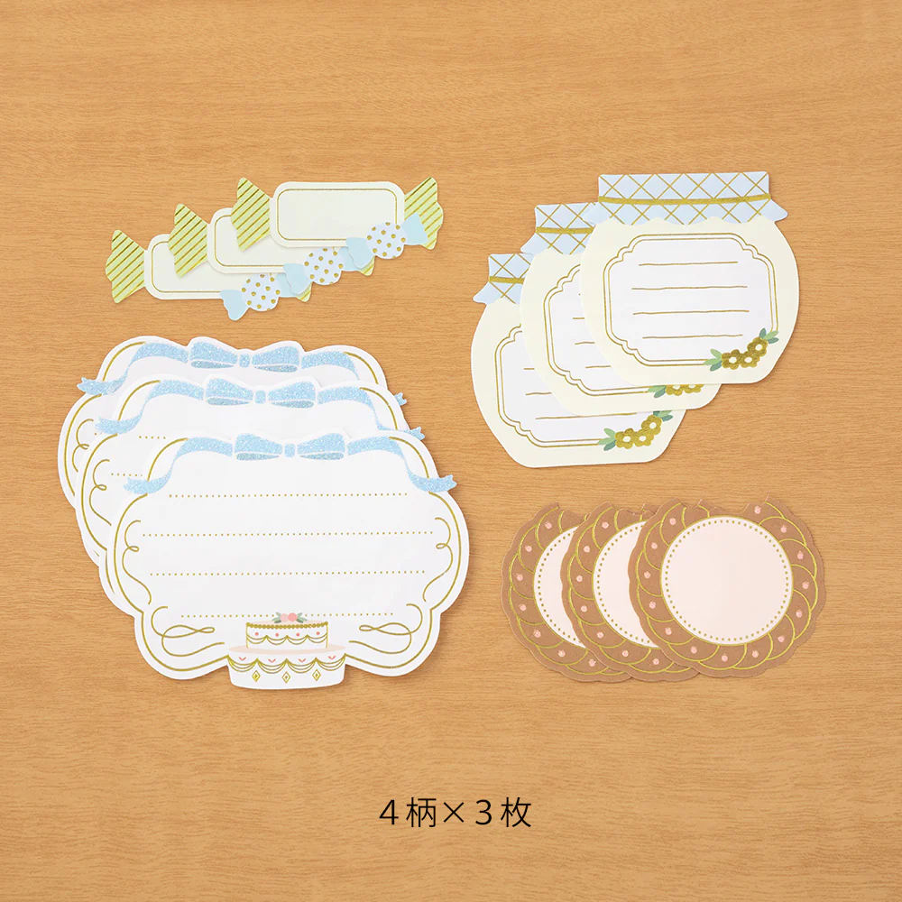 Midori - Paper Craft Museum Label Sticker - 2612 - Sweets - Image 2