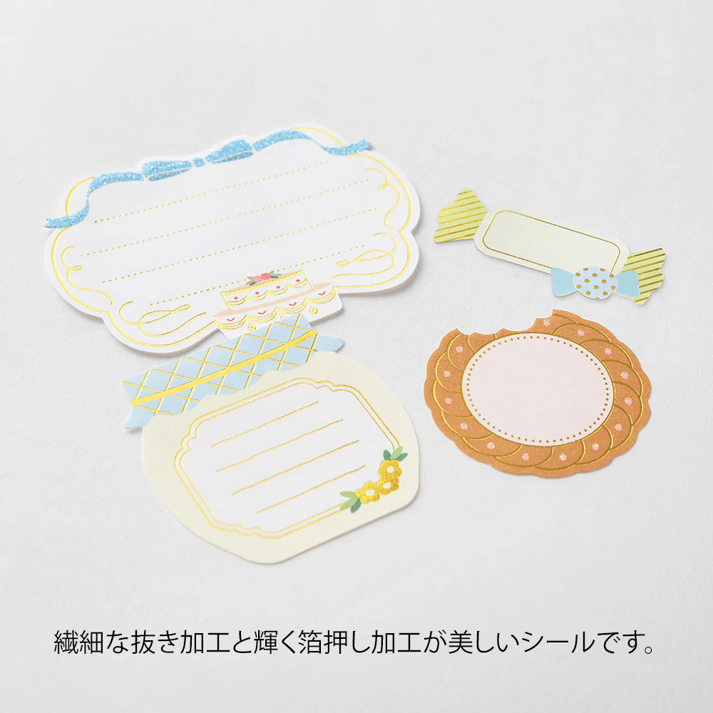 Midori - Paper Craft Museum Label Sticker - 2612 - Sweets - Image 3