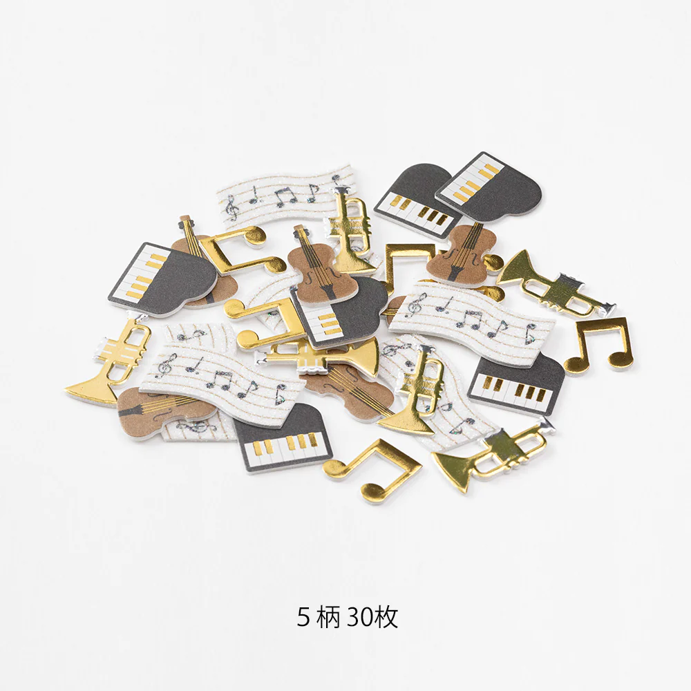 MIDORI - Paper Craft Museum Sticker - 2573 Decoration Music - Image 3