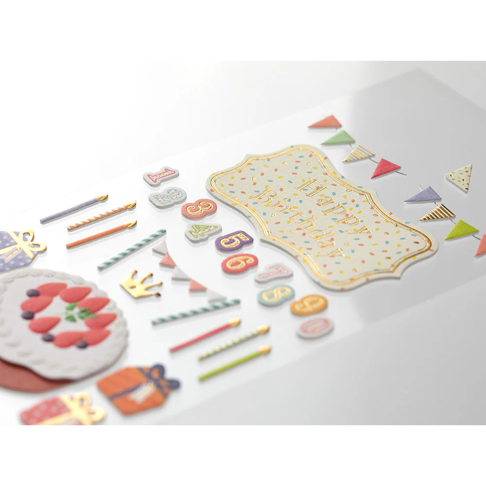Midori - Paper Craft Museum Title Sticker - 2359  - Birthday - Image 2
