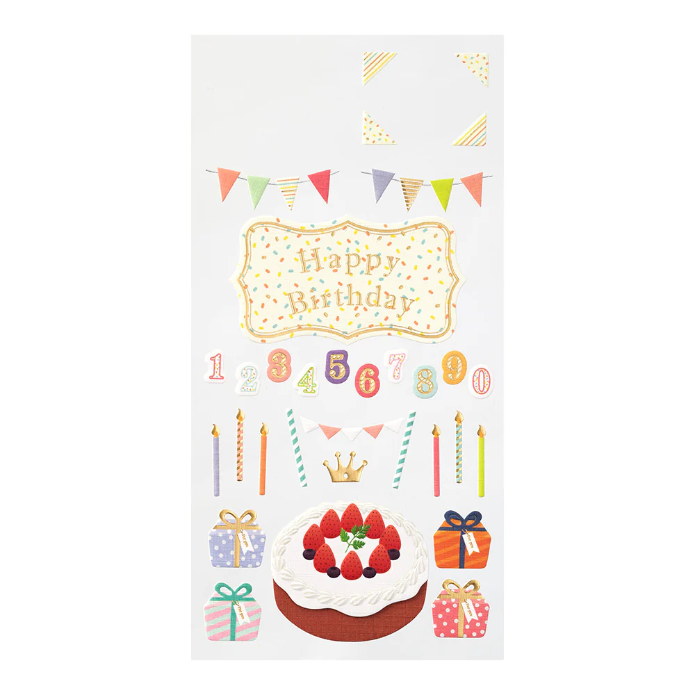 Midori - Paper Craft Museum Title Sticker - 2359  - Birthday - Image 3