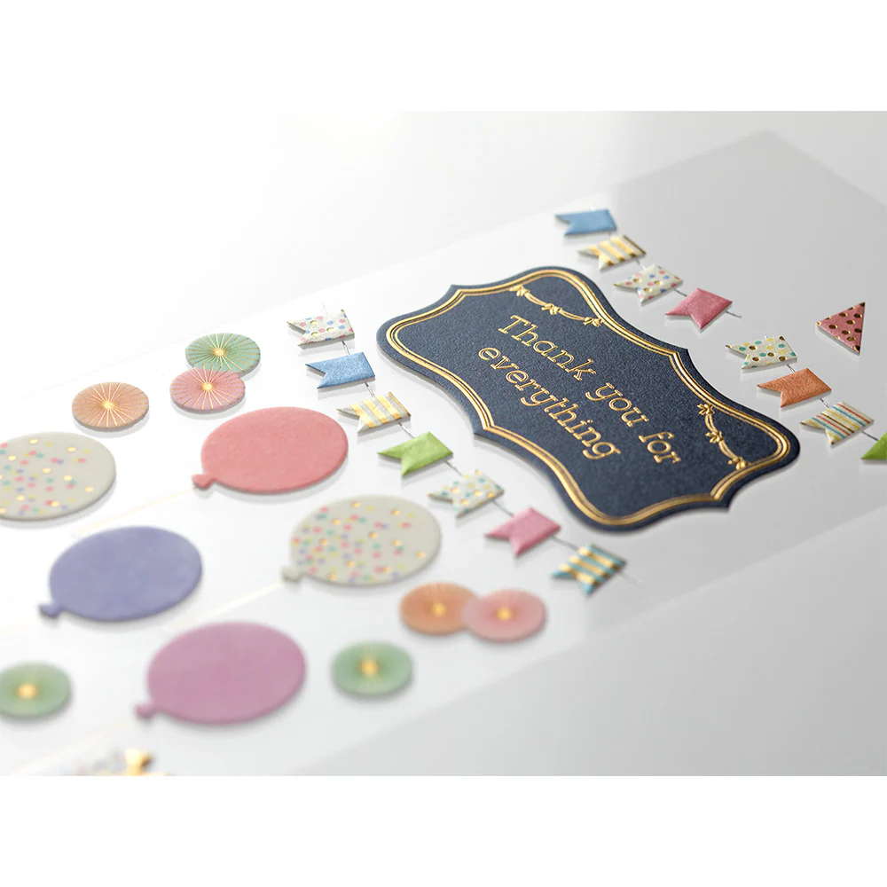 Midori - Paper Craft Museum Title Sticker - 2361  - Thank you - Image 2