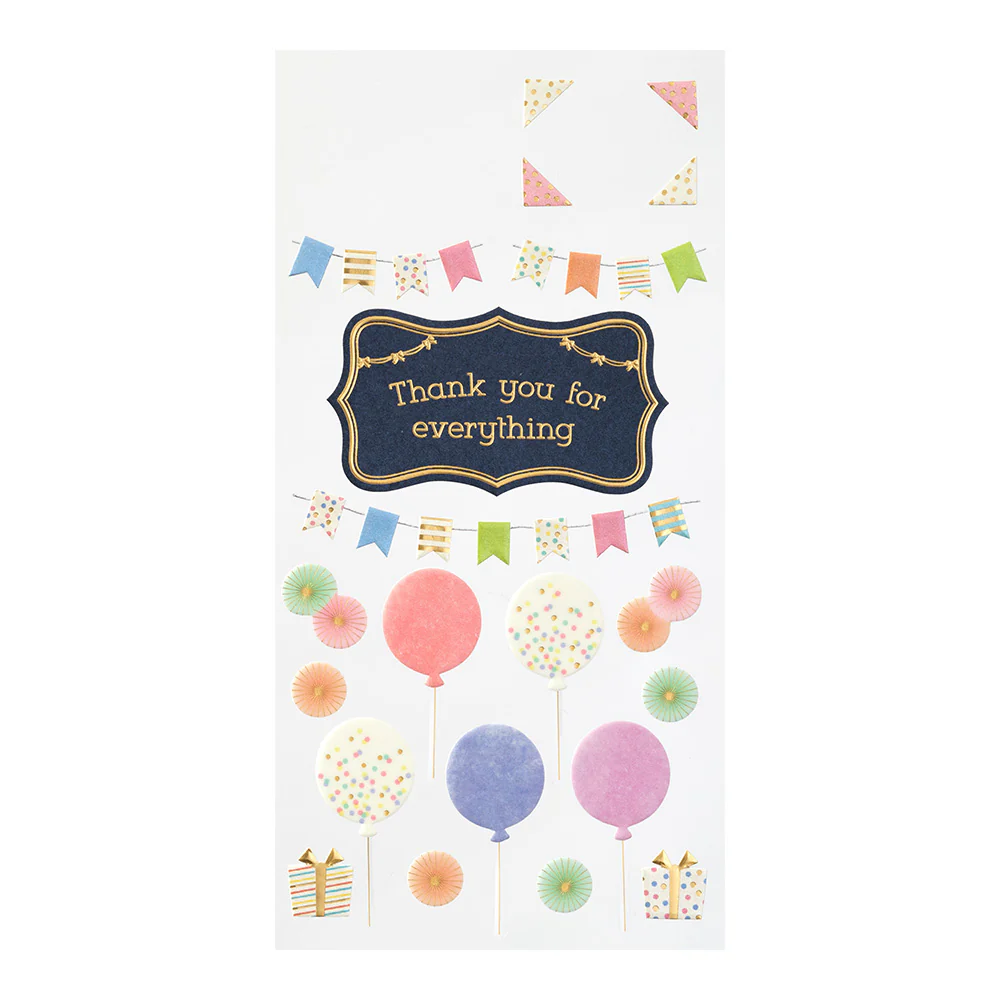 Midori - Paper Craft Museum Title Sticker - 2361  - Thank you - Image 3