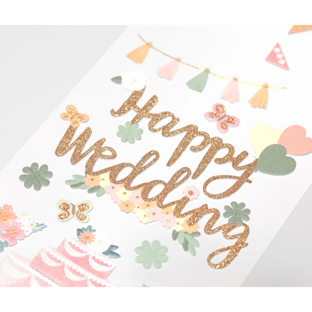 Midori - Paper Craft Museum Title Sticker -2513 - Wedding Cake - Image 2