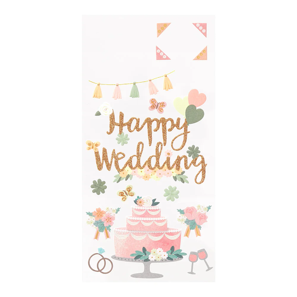Midori - Paper Craft Museum Title Sticker -2513 - Wedding Cake - Image 3