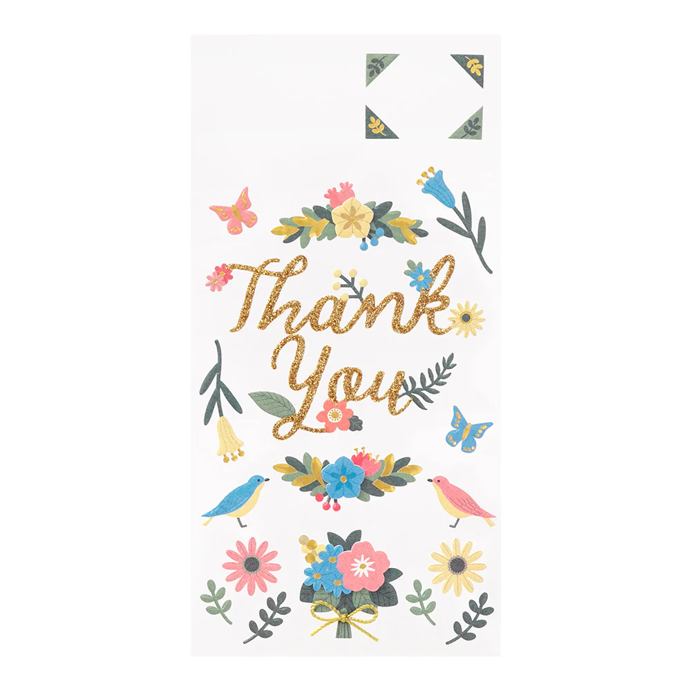 Midori - Paper Craft Museum Title Sticker - 2515 - Thank you Flower - Image 3
