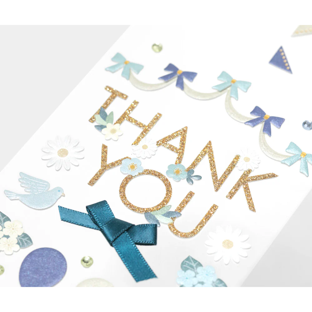 Midori - Paper Craft Museum Title Sticker - 2516 - Thank you Ribbon - Image 2