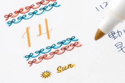 MIDORI - Rotating Paintable Stamp – Days of The Week and Weather - Image 6