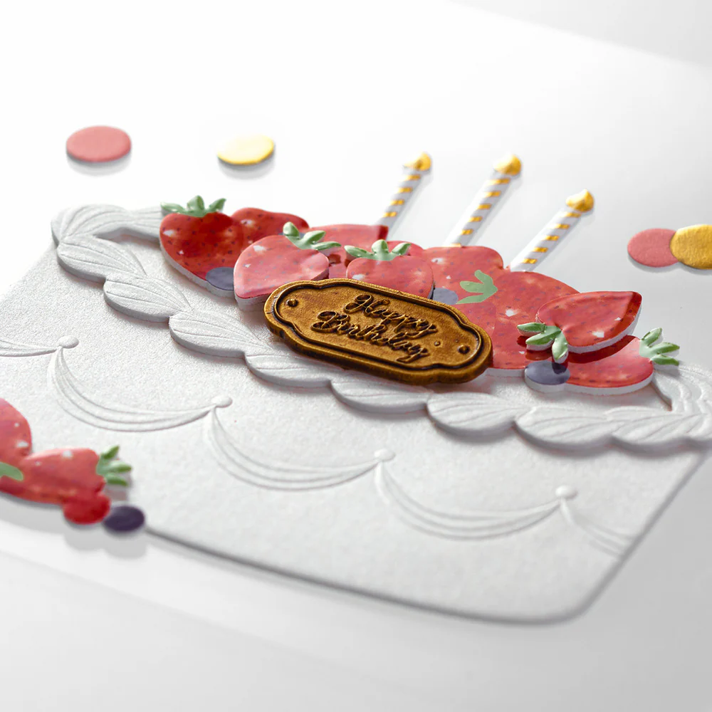 Midori - Sticker 2442 Paper Craft Museum Motif - Birthday Cake - Image 3