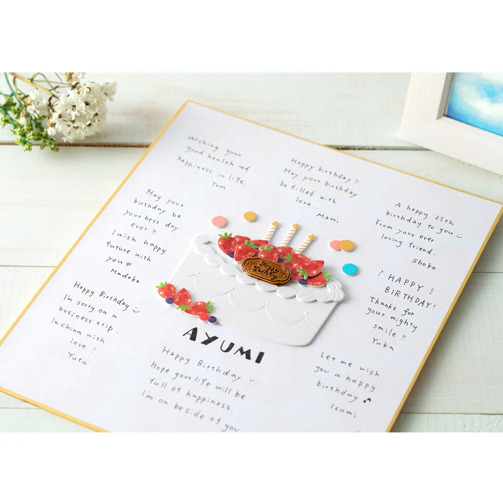 Midori - Sticker 2442 Paper Craft Museum Motif - Birthday Cake - Image 4