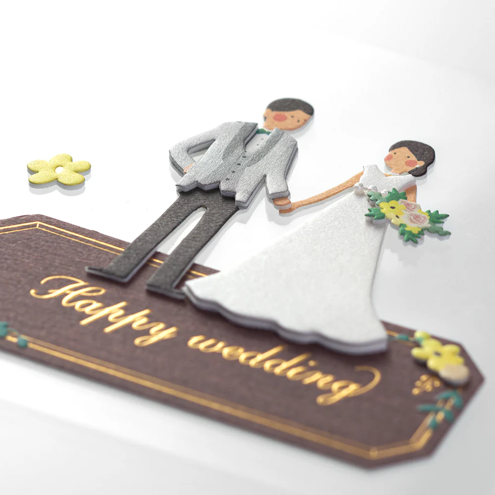Midori - Sticker 2442 Paper Craft Museum Motif - Wedding Flower - Image 3