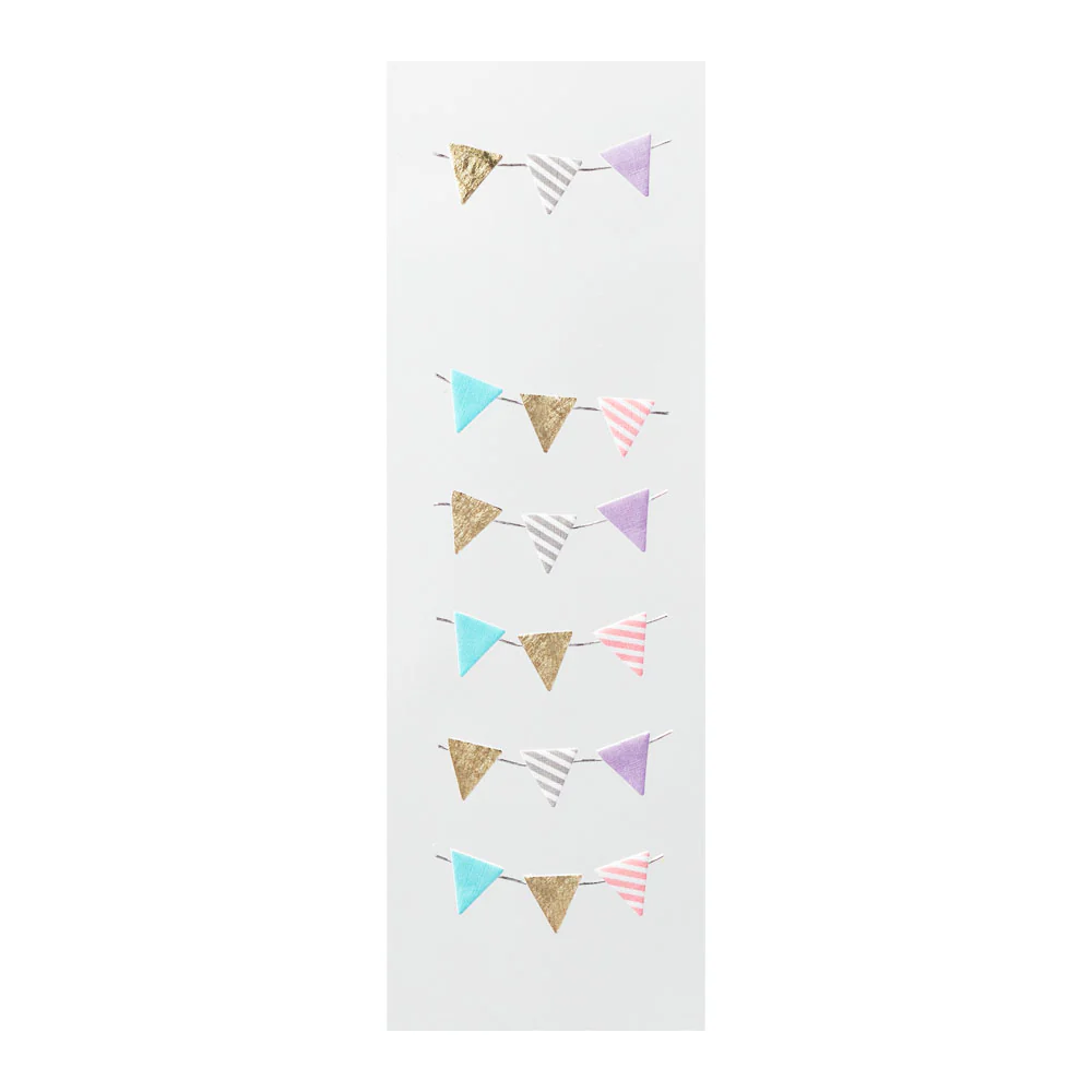 Midori - Sticker  2422 Paper Craft Museum Motif - Garland Triangle - Image 3