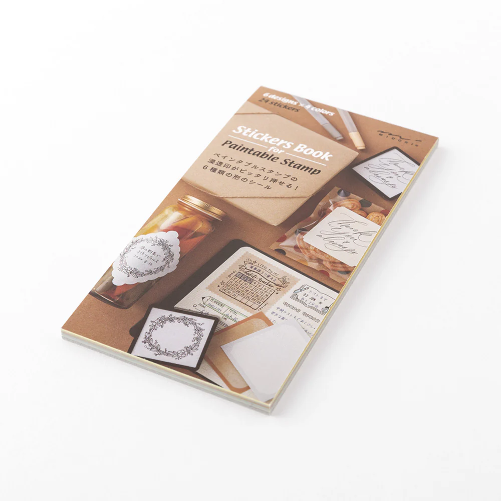 Midori - Stickers Book for Pre-Inked Stamp - Natural Colors - Image 5