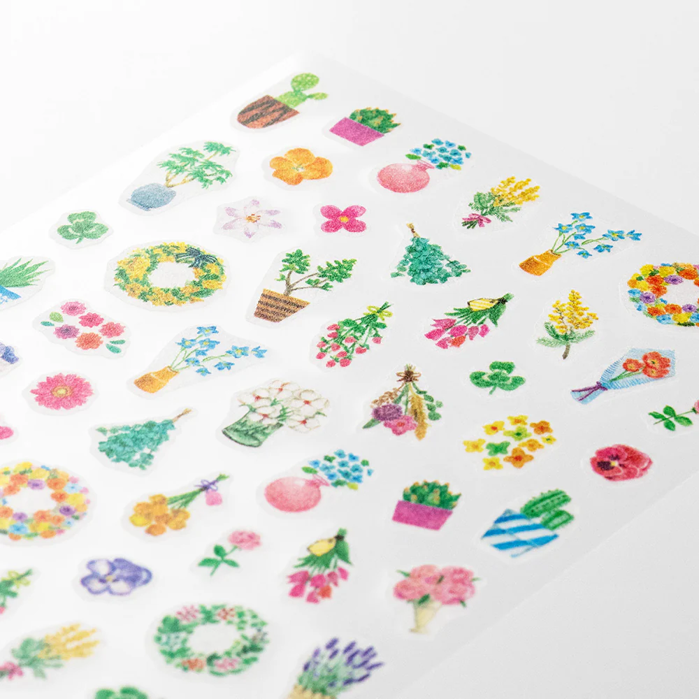 Midori - Washi Stickers for Diary Daily Records - Flowers - Image 2