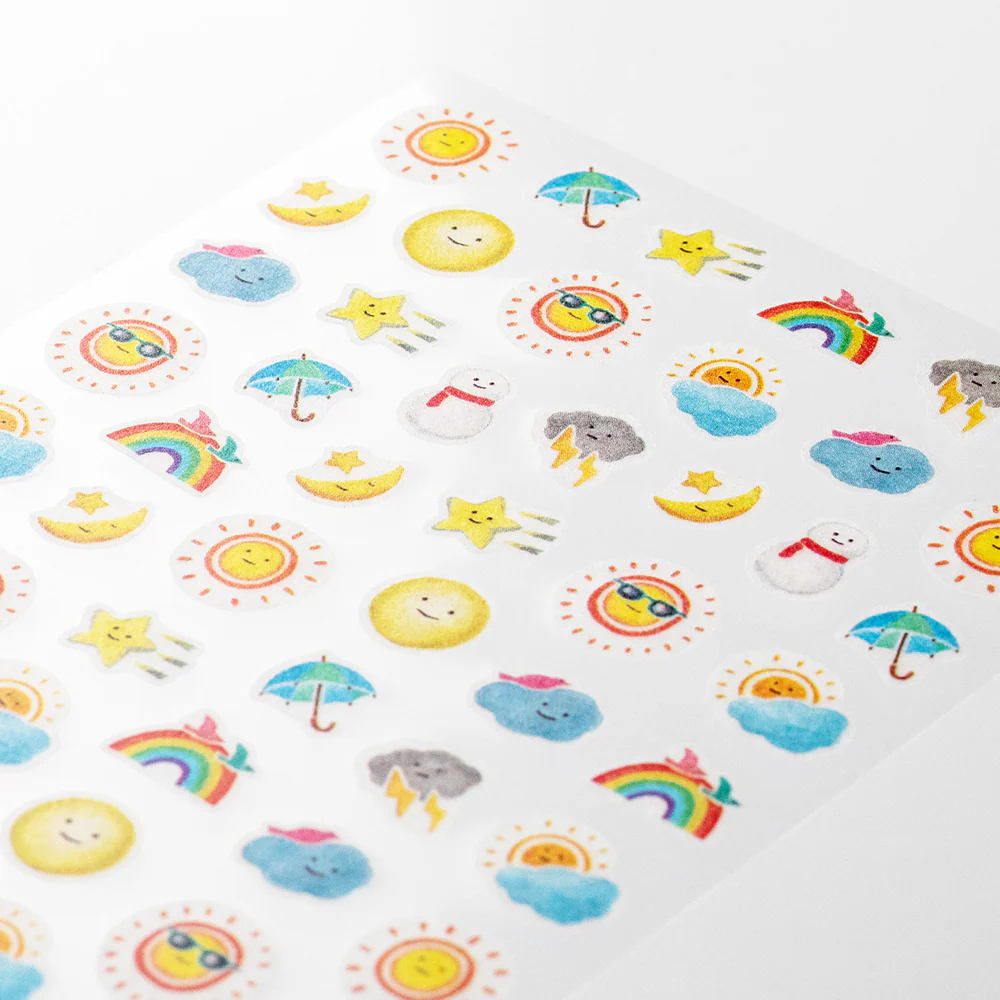 Midori - Washi Stickers for Diary Daily Records - Weather - Image 2