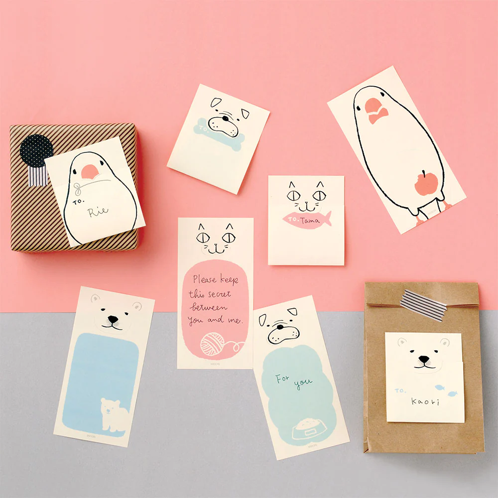 Midori - Secret Message Sticky Memo Note - Cat - Image 3