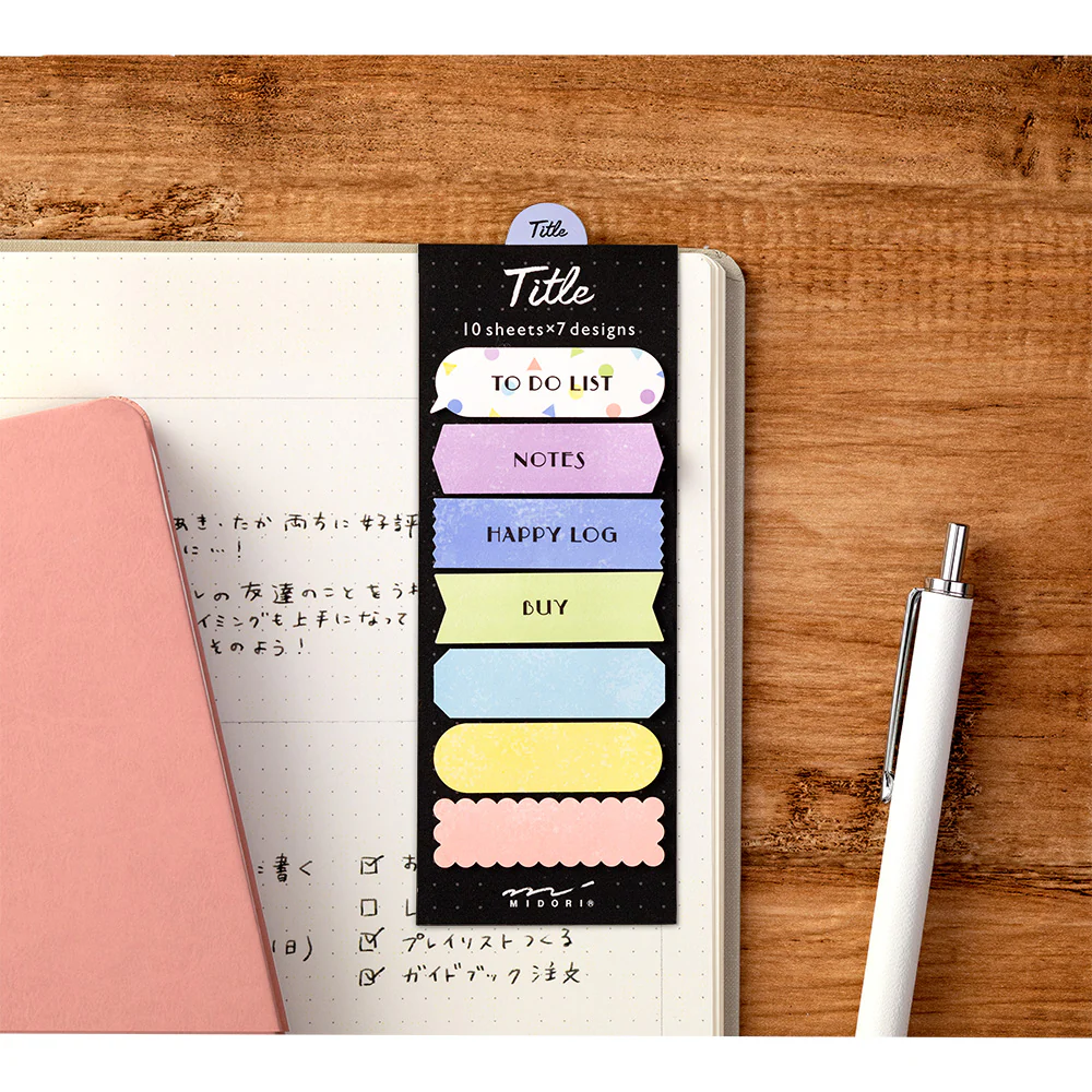 Midori - Sticky Note - Journal Title - Colorful - Image 4