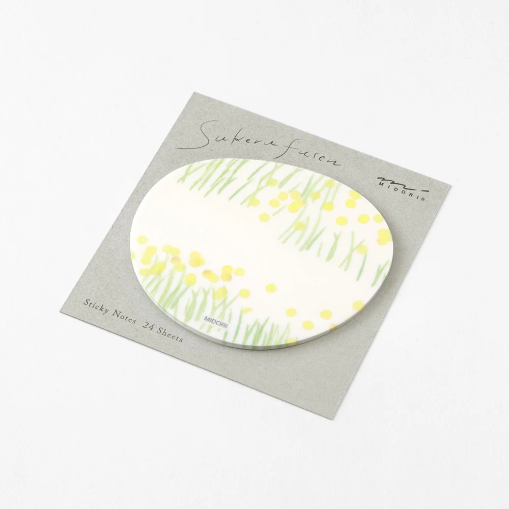 MIDORI - Sticky Notes - Transparent Yellow Flower Garden - Image 2
