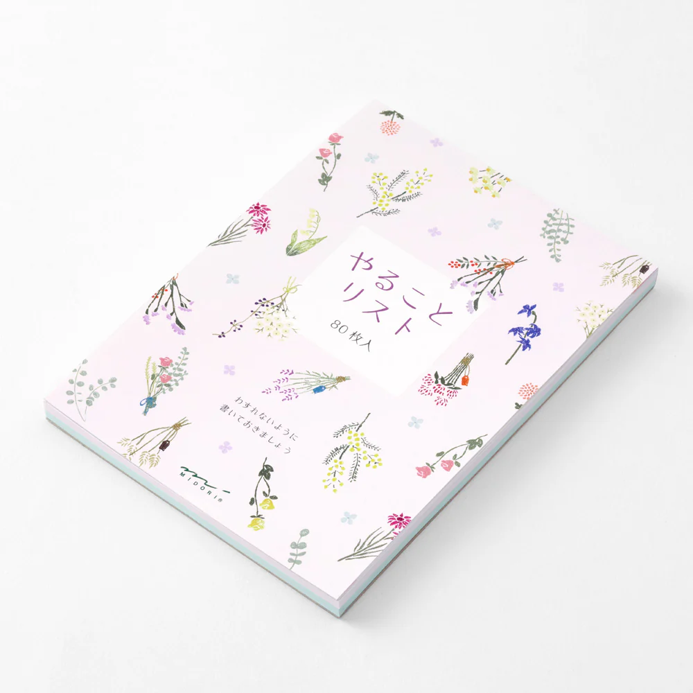 Midori - To do List Memo pad - Dried Flowers - Image 4