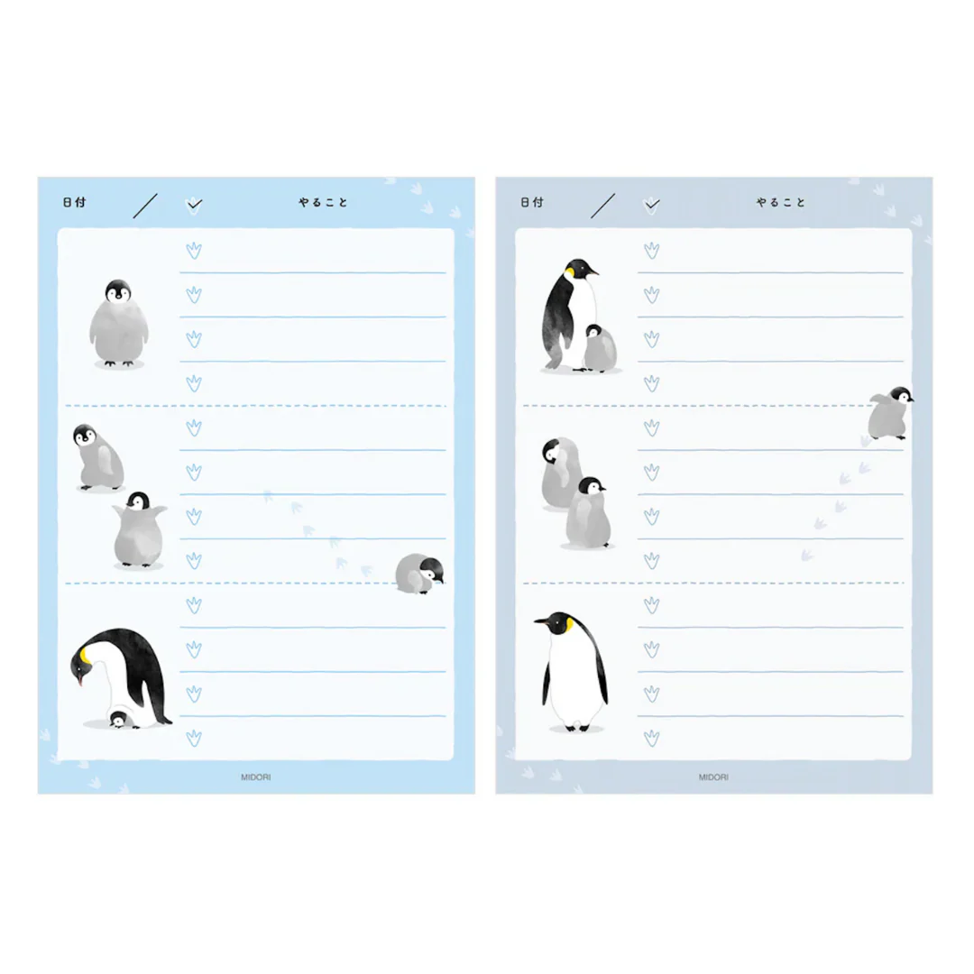 Midori - To Do List Memo Pad - Penguin - Image 2