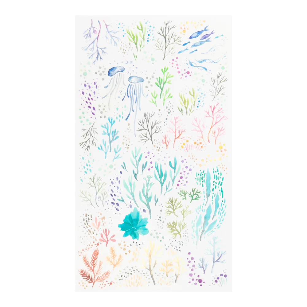 Midori - Transfer Sticker - 2636 - Watercolor Sea - Image 2