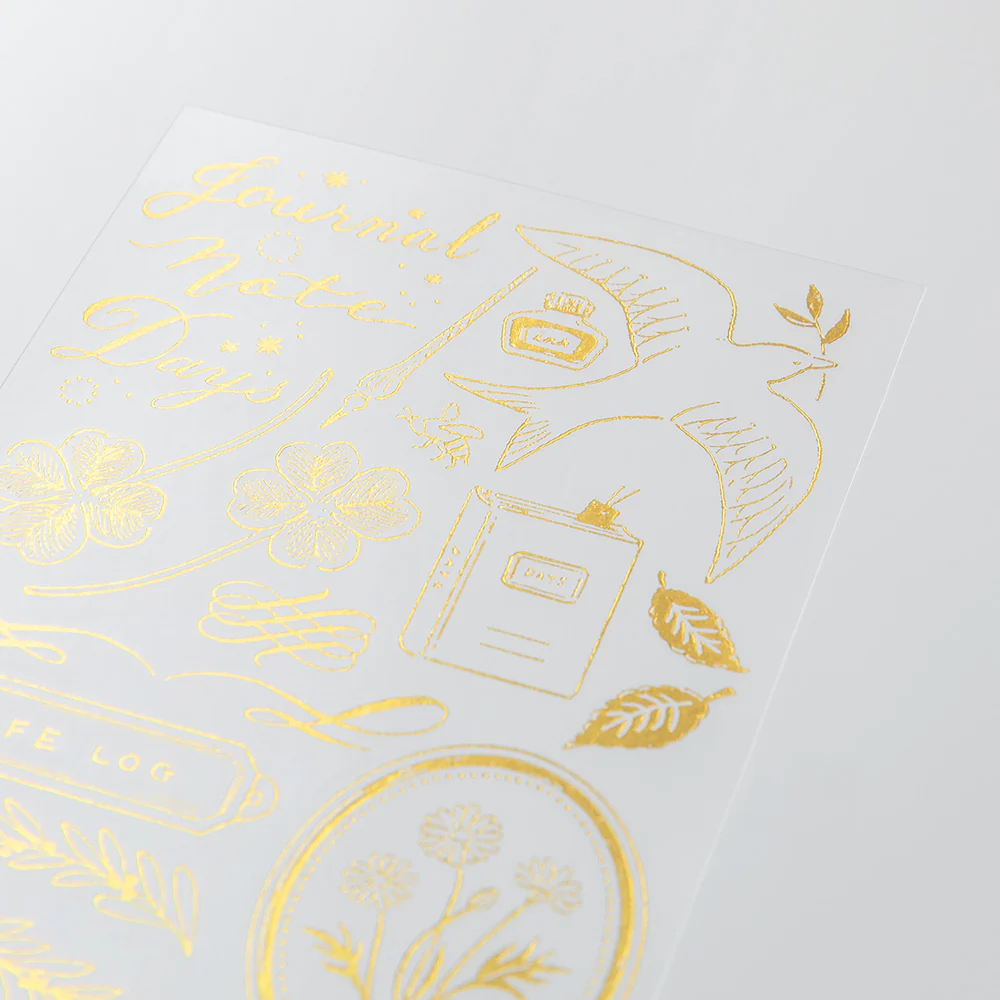 Midori - Gold Foil Transfer Sticker - 2615 - Happy Motifs for record - Image 3