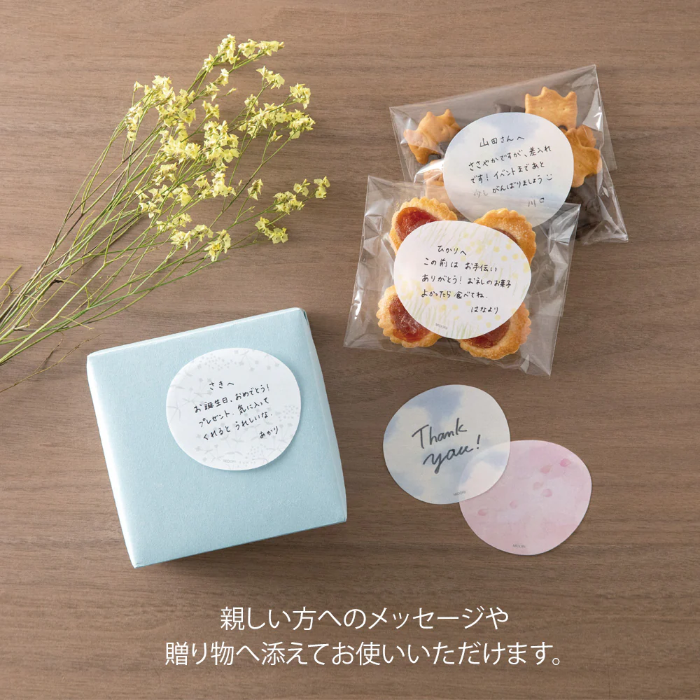 MIDORI - Transparent Sticky Notes | Small Flowers (White) - Image 6