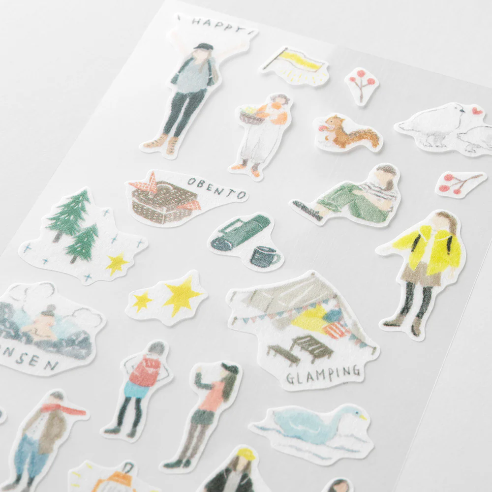 MIDORI - Two Sheet Stickers - 2638 - Watercolor Going Out - Image 3