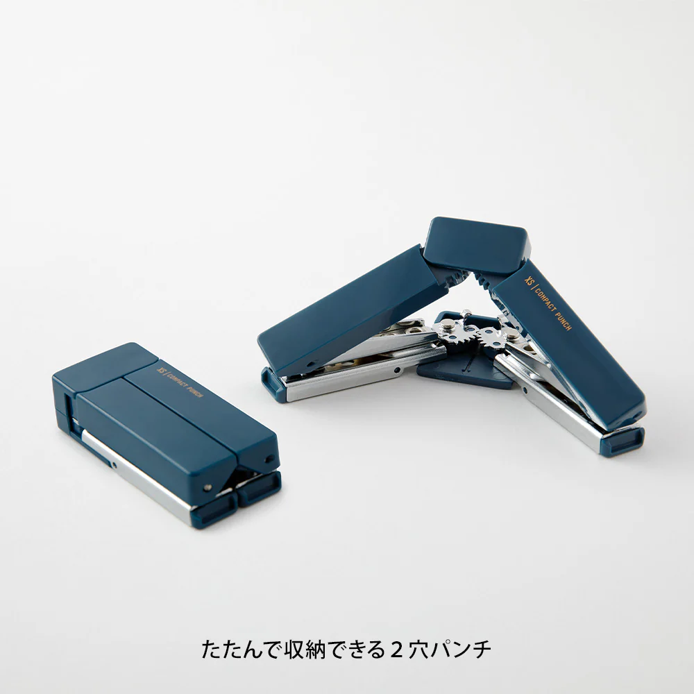 Midori - XS Compact 2-Hole Punch - Red/Blue/Black/White - Image 11