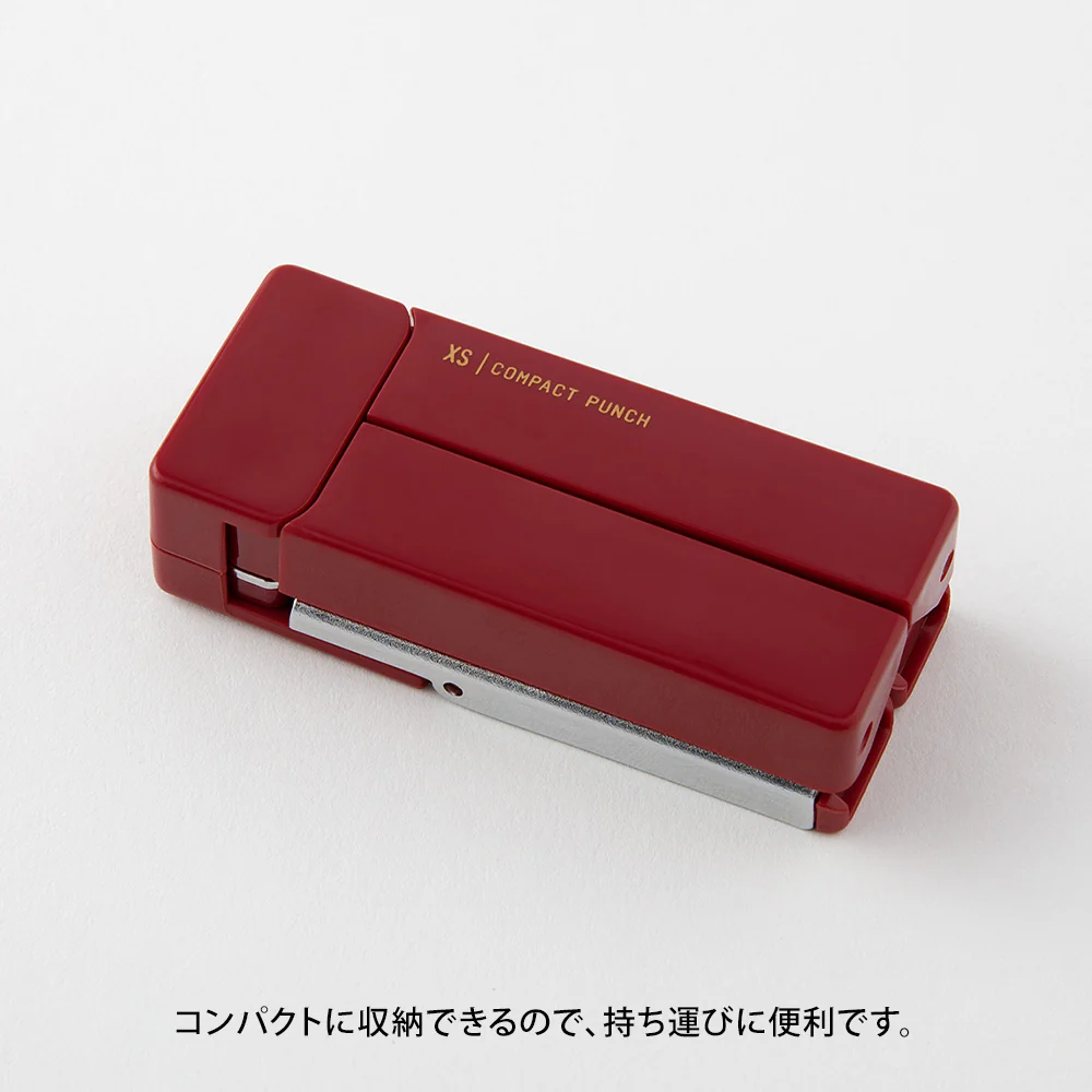 Midori - XS Compact 2-Hole Punch - Red/Blue/Black/White - Image 9