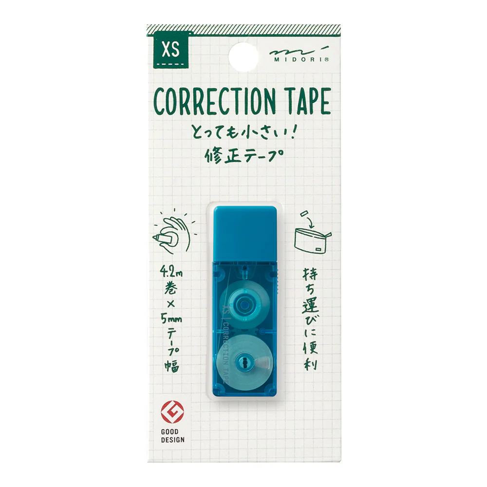 Midori - XS Correction Tape - Blue