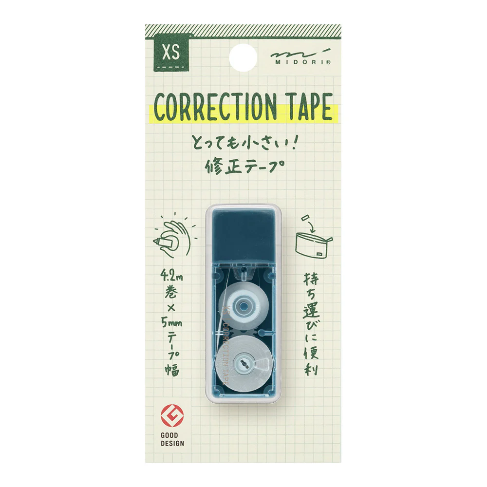 Midori - XS Correction Tape - Red/Blue/Black/White - Image 4