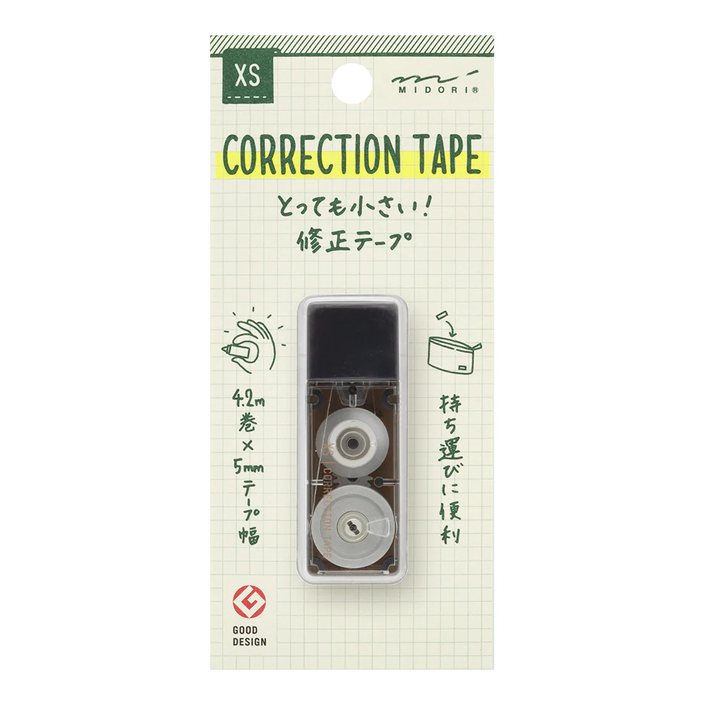 Midori - XS Correction Tape - Red/Blue/Black/White - Image 7