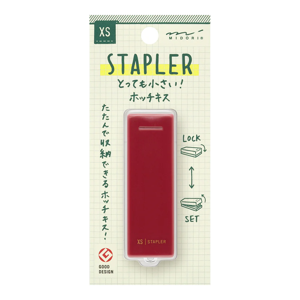 Midori - XS Compact Stapler - Red/Blue/Black/White - Image 8