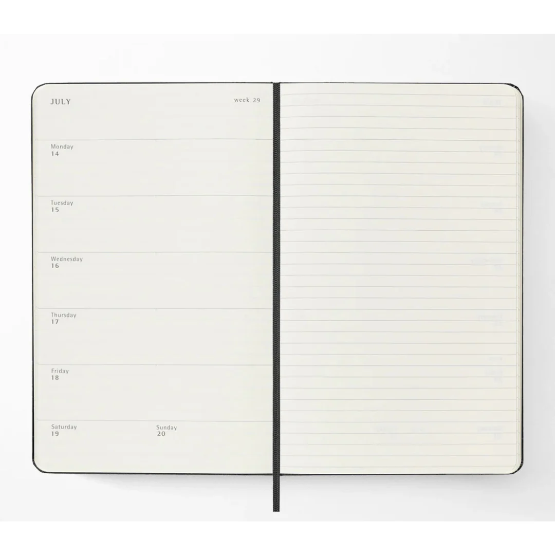 Moleskine 2025/2026 - Weekly Notebook Diary/Planner - Pocket Size (Black/Hardcover) - Image 2