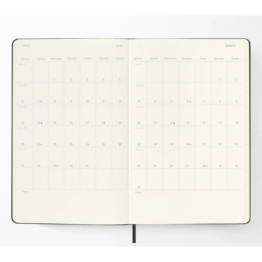 Moleskine 2025/2026 - Weekly Notebook Diary/Planner - Pocket Size (Black/Hardcover) - Image 3