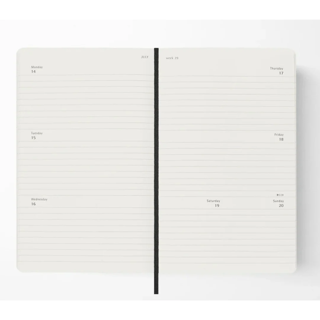 Moleskine 2026 - Weekly Horizontal Notebook Diary/Planner - Pocket Size (Black/Softcover) - Image 2