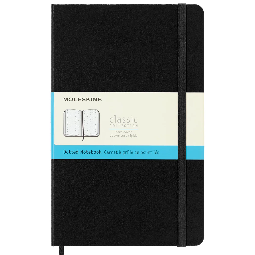 Moleskine - Classic Dotted Notebook - Large (Black/Hardcover)