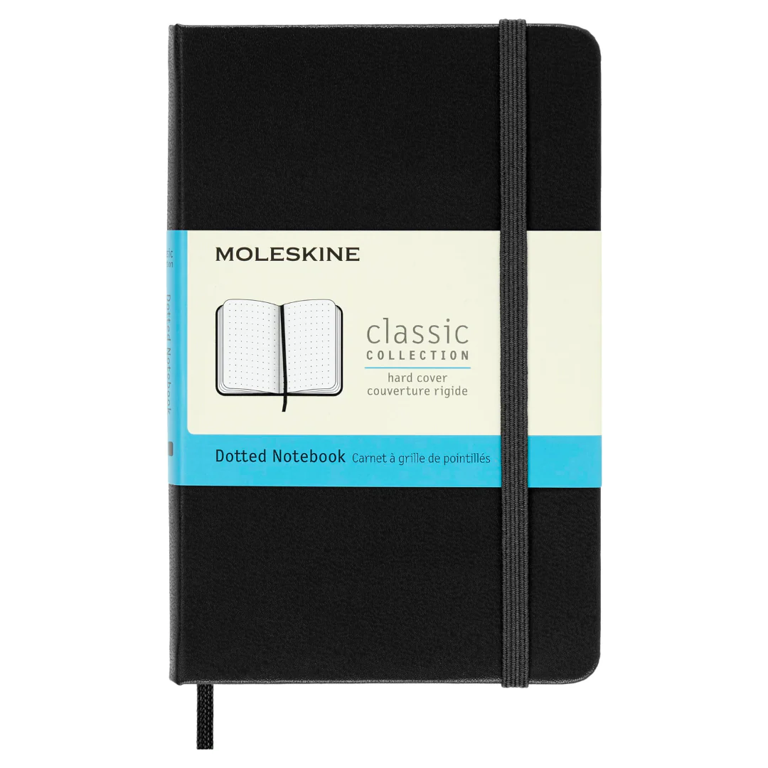 Moleskine - Classic Dotted Notebook - Pocket Size (Black/Hardcover)