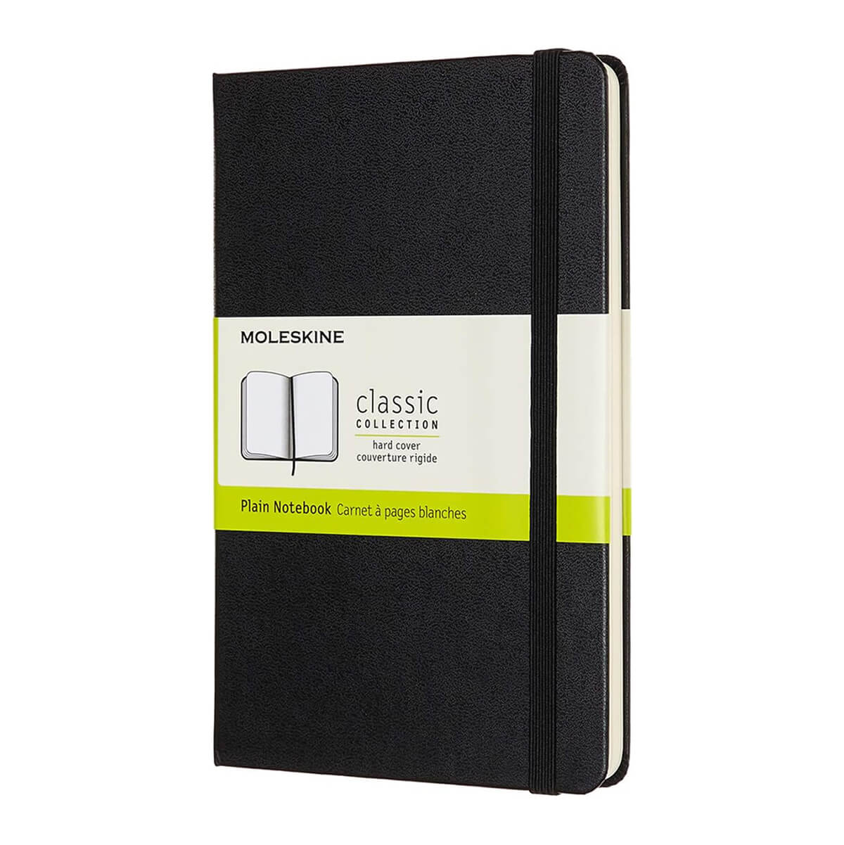 Moleskine - Classic Plain Notebook - Medium (Black/Hardcover)