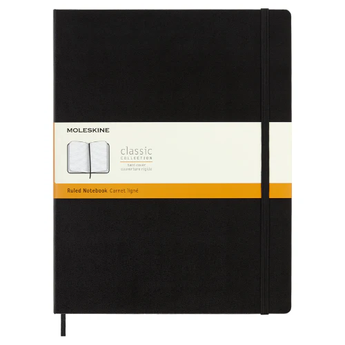 Moleskine - Classic Ruled Notebook - XX-Large (Black/Hardcover)