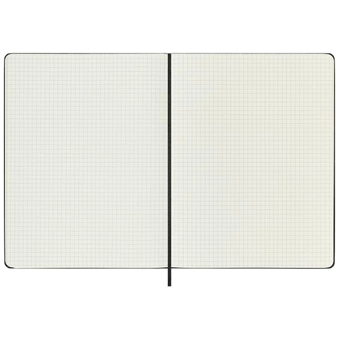 Moleskine - Classic Squared Notebook - Large (Black/Hardcover) - Image 2