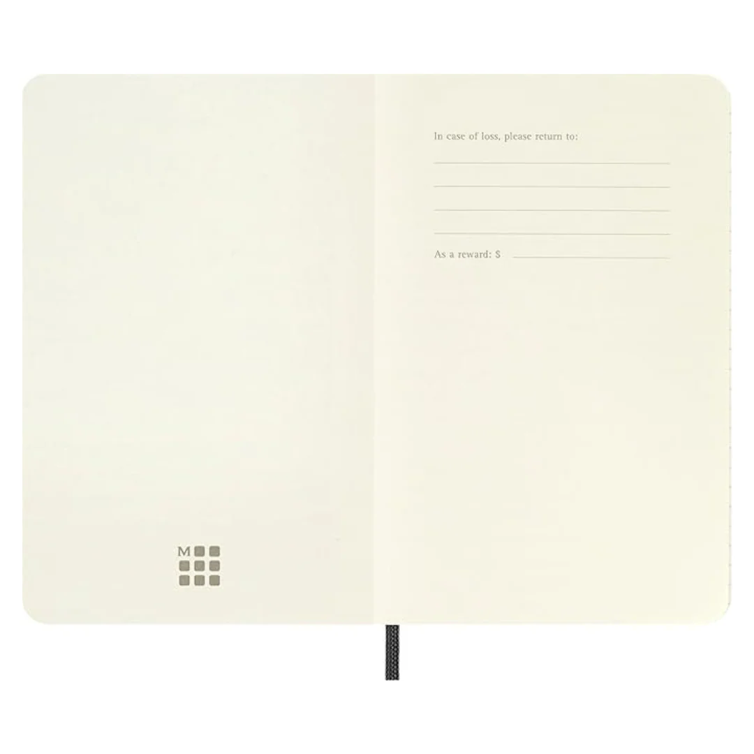 Moleskine - Classic Squared Notebook - Large (Black/Softcover) - Image 3
